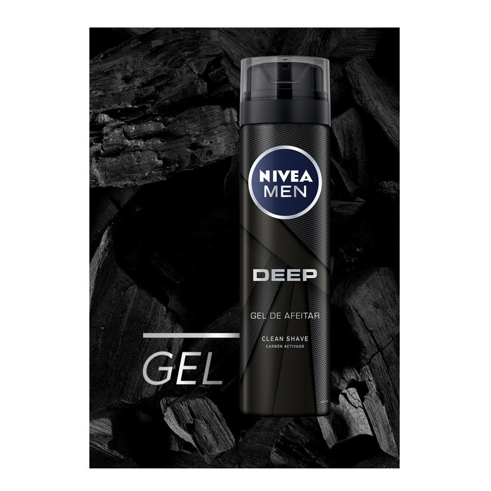 Gel De Afeitar Nivea Men Deep Clean Shave X 200Ml-Locatel Colombia - Locatel