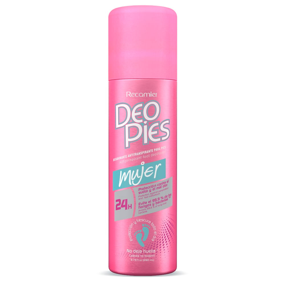 Desodorante Deo Pies Mujer Spray X 260Ml-Locatel Colombia - Locatel