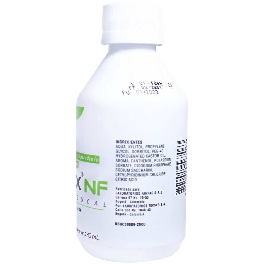 Enjuague Bucal Odontrix Nf X 180Ml-Locatel Colombia - Locatel