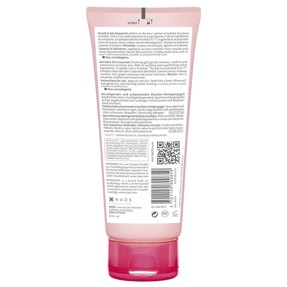 Bioderma Sensibio Gel Moussant Limpíador Para Piel Normal A Sensible X  500ml-Locatel Colombia - Locatel