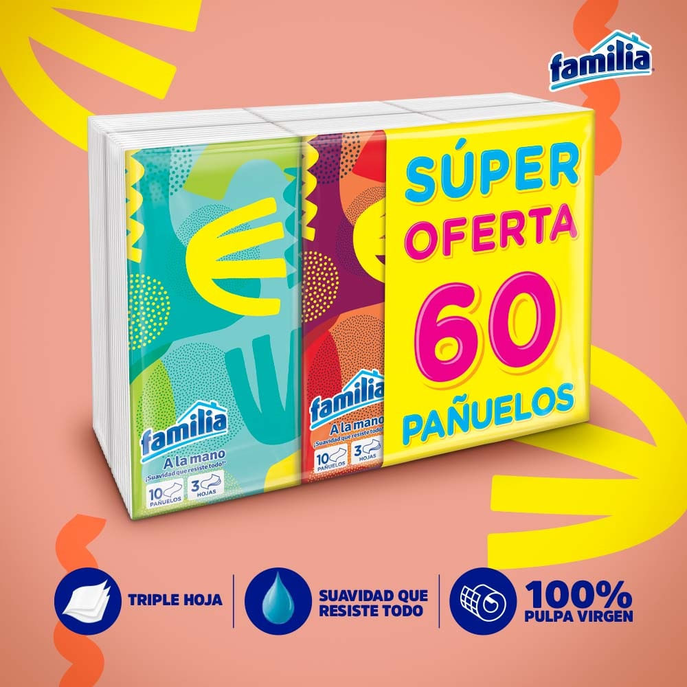 Oferta Pañuelos Familia Pague 40 Lleve 60Und-Locatel Colombia - Locatel