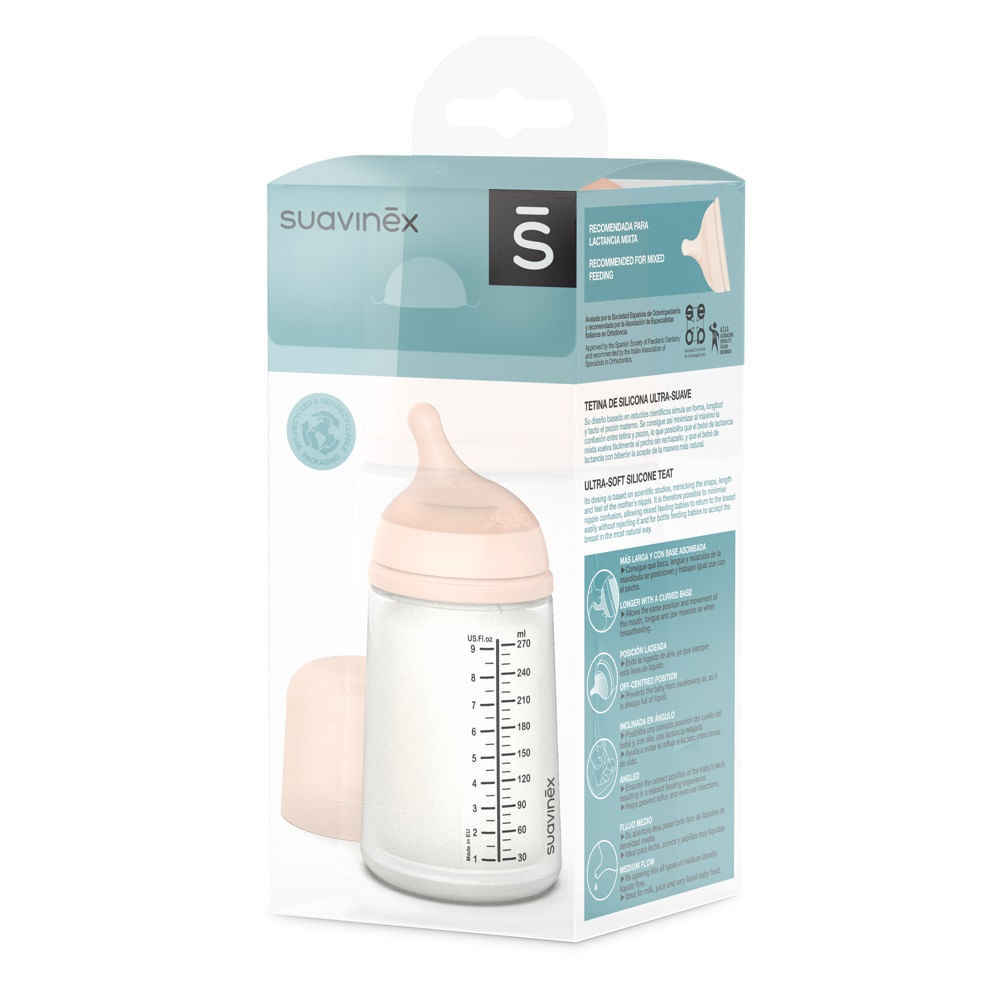 Suavinex anti-colic bottle Zero.Zero T M silicone 270 Ml - AliExpress