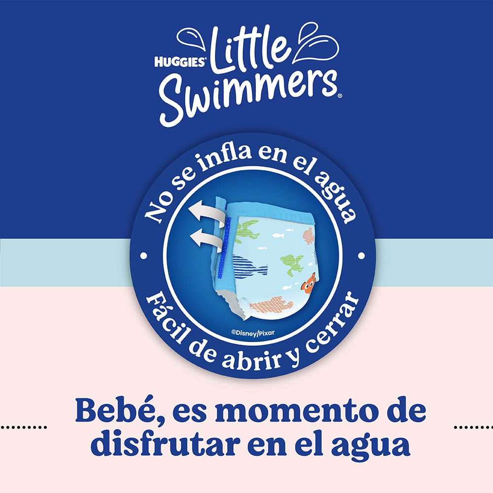 Pañal de Agua Desechable Huggies Little Swimmers P M x 11 unidades