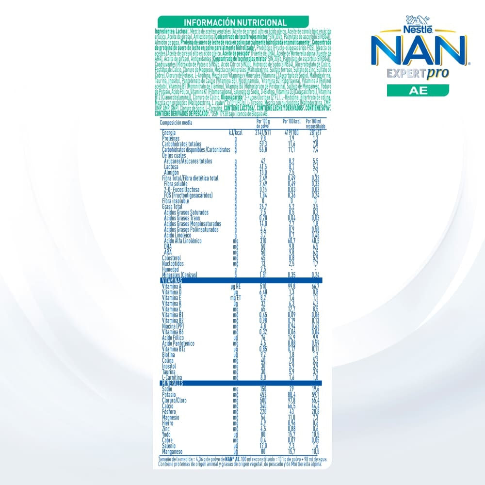 Formula Infantil Nestle Nan Supreme Hm-O 2a Etapa 3 X 800g-Locatel Colombia  - Locatel