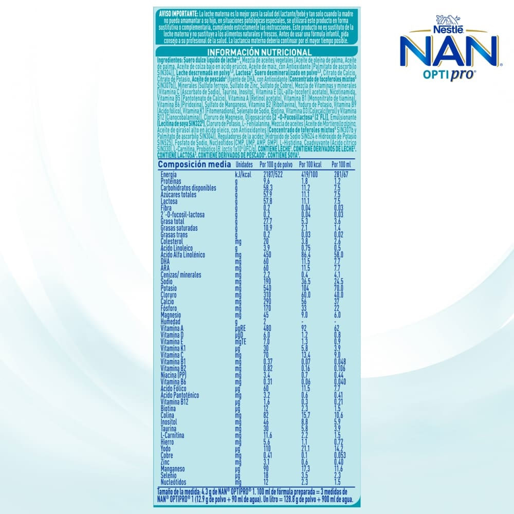 Fórmula Infantil Nan 2 Optipro 1400g, Productos