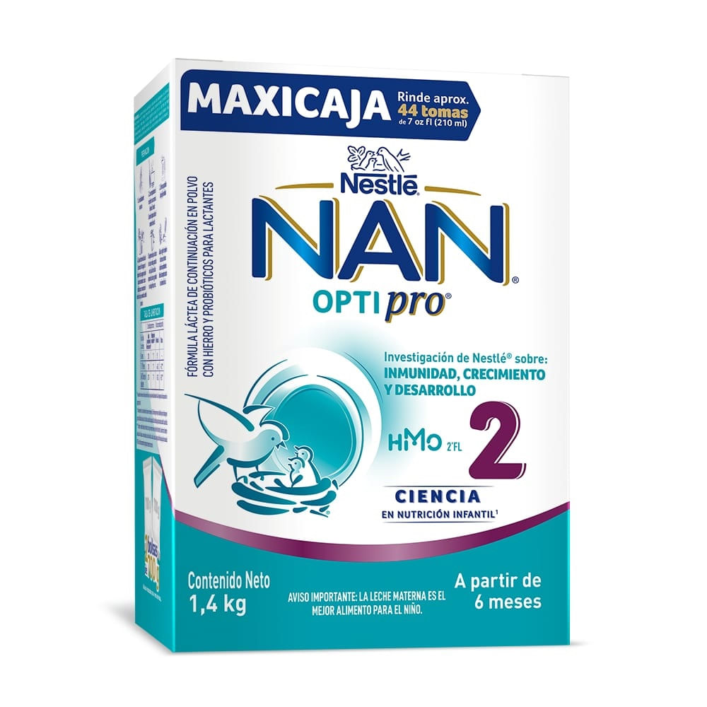 Formula Infantil Nestle Nan Optipro Hm-O 6m Etapa 2 X 1400g-Locatel  Colombia - Locatel