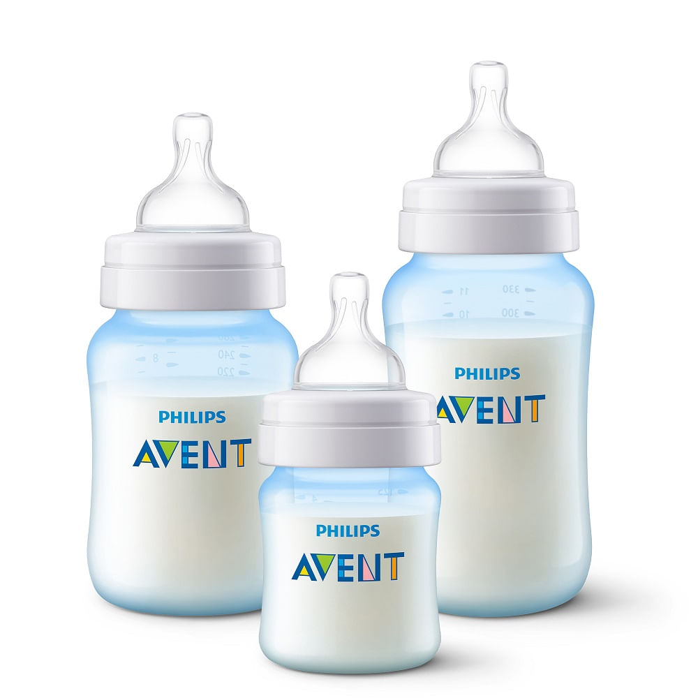 Teteros Avent Naturals Bebe Set 6 Piezas Anti-gases Azul - La Tiendita del  Bebé