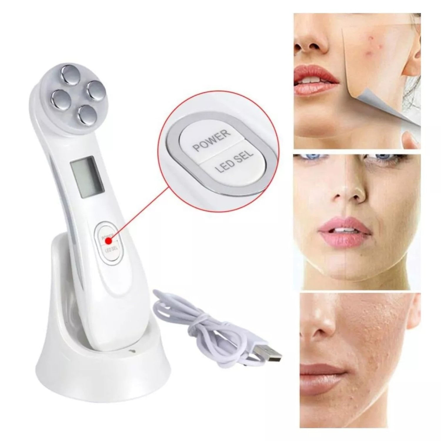 Máquina Para Rejuvenecer Masajes Para Rostro Antiarrugas Radio